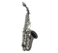 Saxofón Saxophone Curvo B Plano Cuerpo Negro Instrumento De Viento De Madera De Latón Con Estuche Para Boquilla