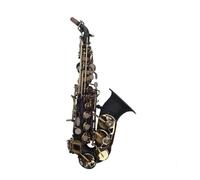 Saxofón Saxophone Exquisita Flor Tallada Negro Níquel Superficie Dorada Tono B Saxofón Instrumento De Latón Con Estuche