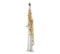 Saxofón Saxophone Llave Dorada Plateada Con Estuche Boquilla Saxofón Saxophone (Color : 02)