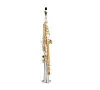 Saxofón Saxophone Llave Dorada Plateada Con Estuche Saxo Saxophone Boquilla Ligadura Cañas Cuello (Color : 01)