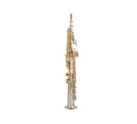 Saxofón Saxophone Llave Dorada Plateada Con Estuche Saxo Saxophone Boquilla Ligadura Cañas Cuello (Color : 02)
