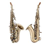 Saxofón Saxophone Pequeño Tubo Curvado En Si Bemol Universal Para Principiantes Y Profesionales Que Tocan Instrumentos (Color : Antique)