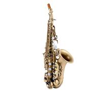 Saxofón Saxophone Pequeño Tubo Curvado En Si Bemol Universal Para Principiantes Y Profesionales Que Tocan Instrumentos (Color : Antique bronze)