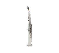 Saxofón Saxophone Plateado Bb, Instrumento De Viento De Madera Profesional, Saxofón Recto De Latón Con Estuche, Accesorios Para Instrumentos
