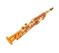 Saxofón Saxophone Recto De Latón Bb B Instrumento De Viento De Madera Plano Patrón Tallado