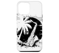 Saxofón Sketch Concert Band Carcasa para iPhone 12 Pro Max