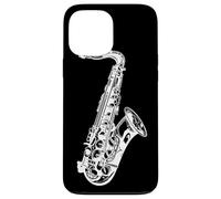 Saxofón Sketch Música de cámara Carcasa para iPhone 13 Pro Max