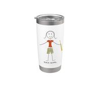 Saxofón soprano divertido para mujer Vaso térmico de acero inoxidable de doble pared