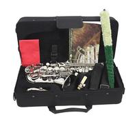 Saxofón soprano en si bemol material de latón patrón floral grabado con estuche boquilla caña y otros accesorios Saxofón Para Principiantes(2)