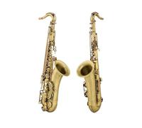 Saxofón Tenor Antiguo Cobre B Instrumento De Viento De Madera Plano Con Estuche Boquilla Cañas Cuello