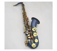 Saxofón Tenor Azul Teclas Doradas Saxofón Tenor Profesional De Latón Con Estuche Cañas Cuello Boquilla Saxofón para estudiantes