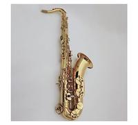 Saxofón Tenor Bb Tune Cuerpo De Latón Laca Dorada Saxofón Instrumento Musical Con Estuche Accesorios Saxofón para estudiantes