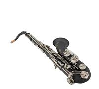 Saxofón Tenor Bb Tune Instrumentos Profesionales Niquelado Negro Mate Con Accesorios De Estuche (Color : 02)