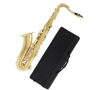 Saxofón tenor clásico en si bemol con baño de oro y electroforesis profesional. Saxofón Para Principiantes