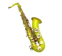 Saxofón Tenor Lacado Dorado Saxofón Tenor Profesional Con Estuche Cañas Cuello Boquilla Beginner Saxofón (Color : Leather bag)