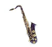 Saxofón Tenor Púrpura Bb Tune Instrumento Musical De Latón Con Accesorios De Estuche Saxofón para estudiantes