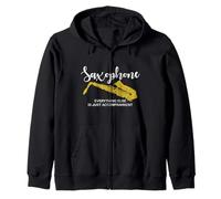 Saxofón Todo lo demás es solo acompañamiento divertido Sudadera con Capucha