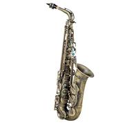 Saxofone Saxofón alto antiguo bañado en cobre mi bemol instrumento musical profesional