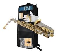 Saxofone Saxofón Alto De Boca Acampanada En Níquel Dorado Con Acabado Satinado Mi Mayor