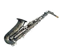 Saxofone Saxofón Alto Negro En Mi Bemol Niquelado Instrumento Profesional