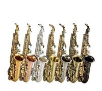 Saxofone Saxofón Alto Niquelado Con Llave En Mi Bemol Y Tubos De Metal Blanco