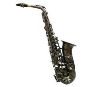 Saxofone Saxofón Alto Vintage En Mi Bemol Niquelado Negro Mate Superficie Grabada Con Estuche(2)
