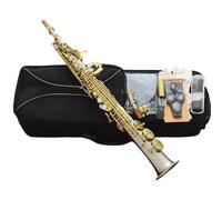 Saxofone Saxofón Soprano De Tubo Recto Con Acabado Satinado Instrumento Profesional