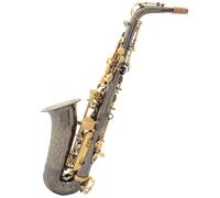 saxofones Saxofón alto en mi bemol de níquel negro y níquel brillante Instrumentos musicales