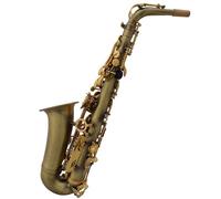 saxofones Saxofón alto profesional en mi bemol con cuerpo de latón antiguo y llaves doradas Instrumentos musicales