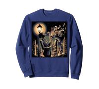 Saxofonista Jazz Músico Saxofonista Notas musicales Saxofón Sudadera