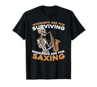 Saxofonista Jazz Músicos Música Instrumento - Saxofón Camiseta