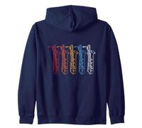 Saxofonista Saxofonista Estilo Retro Vintage Sudadera con Capucha