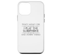 Saxofonista | Toco el saxofón y sé Cosas Divertidas Carcasa para iPhone 12 Mini