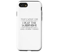 Saxofonista | Toco el saxofón y sé Cosas Divertidas Carcasa para iPhone SE (2020) / 7/8