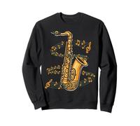 Saxofonista Vintage Saxofonista Jazz Music Lover Sudadera