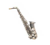 SaxofónSaxofón Para Adultos Saxofón Alto En Mi Bemol Negro Con Llave Brillante De Níquel