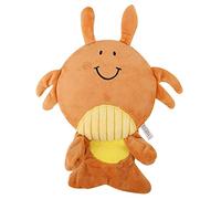 SAXOJONON für Polyester -Zahnenspielzeug für Hundetraining kauen Spielzeug, farbenfrohes Tiermuster, langlebig und sicher für Hunde, Weiche strukturierte Oberfläche, fördert (Kuh)