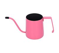 SAXOJONON hecha a mano de 350ml con boquilla fina de acero inoxidable para uso doméstico (Taza de preparación manual montada en la oreja de 350 ml (rosa))