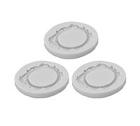 SAXOJONON Moldes para tartas con marco, 3 piezas, molde para fondant de silicona estilo europeo con marco de fotos de encaje vintage para decoración de tartas, color gris