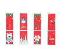 SAXOJONON Tubo de lápiz Labial vacío Estilo navideño, Juego de 4 recipientes de Brillo de Labios DIY para Hacer lápiz Labial, bálsamo Corporal, crayón, Tubos cosméticos