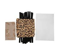 SAXOJONON Túnel de Mascotas, Leopardo de Nido escondite de Animales pequeños, Tubo de Juego con Cortina con Flecos para hámster, Conejillo de Indias, para pequeños Accesorios (Beige)