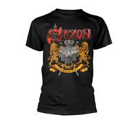 SAXON - 40 YEARS BLACK T-Shirt Large