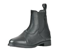 Saxon - Botas Paddock de Cuero Allyn Slip-on, Cremallera Frontal, Cremallera YK