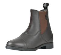 Saxon Botas Paddock de Cuero Allyn Slipon, Cremallera Frontal, (WB1901)