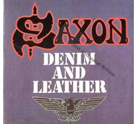 SAXON - DENIM AND LEATHER LP (VINYL) UK CARRERE 1981