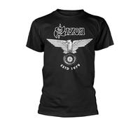 SAXON - ESTD 1979 BLACK T-Shirt Large
