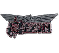 Saxon Logo & Eagle Unisex Pin multicolor Aleación de Zinc