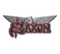 Rock Off Trade Pin Saxon Logo & Eagle unisex multicolor de aleación de zinc