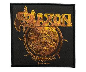 Saxon - Parche - Sacrifice Patch - tejida & licencia oficial.