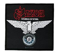 Saxon - Parche - Wheels of Steel - Saxon - Patch - tejida & licencia oficial..